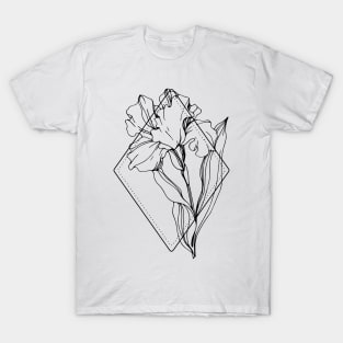 February Birth Flower Iris T-Shirt